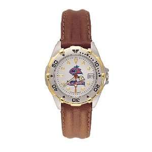   : Columbus Blue Jackets All Star Womens (Leather Band) Watch: Jewelry