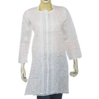  Womens Clothing Top Long Sleeve Kurti India Cloth Chikan 
