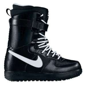 Nike Zoom Force 1 Mens Snowboarding boots 7.5 Black White 