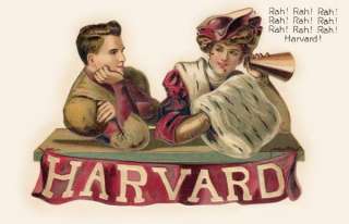 Christy Football Harvard REPRO GREETING CARD from Postcard  