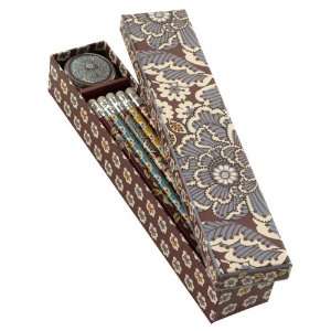  Vera Bradley Pencil Box in Slate Blooms: Office Products