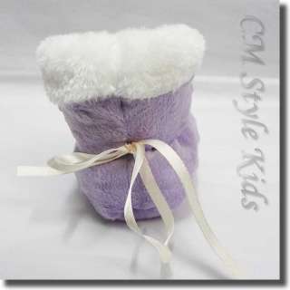   Cow Bootie Socks / Slippers for Baby & Pre walkers, Purple  
