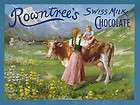 Rowntrees Milk Chocolate Metal Sign, Kitchen, Home Accent, Pub, Cafe 