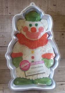 Wilton Circus Clown Cake Party Pan 1986 Old New  