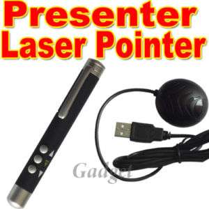 USB Wireless PowerPoint Word Presenter Laser Pointer 10  
