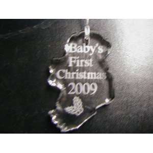  Baby First Christmas Teddy Bear Glass: Everything Else