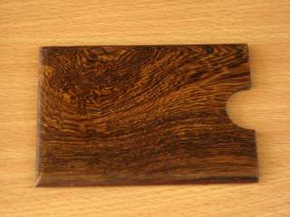 Black Slim Wood Case wooden Credit Card Holder IV A+  