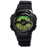   MENS 100M LCD WORLD TIME SPORTS WATCH 10 YEAR BATTERY DUAL TIME  