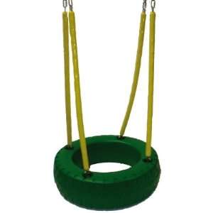   Plastic Tire With Soft Grip Chains  Green   Ptr20
