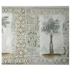  Oriental Palm Trees Wallpaper Border: Home & Kitchen