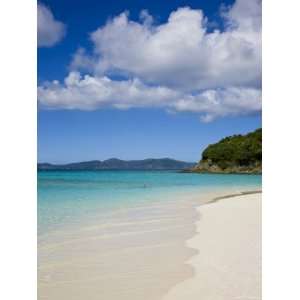 Caribbean, US Virgin Islands, St. John, Beach at Trunk Bay 