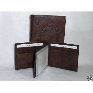  BUFFALO SABRES Leather BiFold Wallet NEW dkbr3+ 