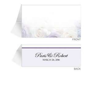    170 Personalized Place Cards   Rose Lavender White