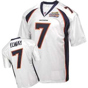  NFL Jerseys Denver Broncos 7 John Elway Throwback White 