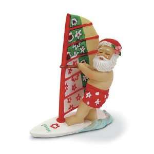  Hawaiian Windsurfing Kite Surfing Santa Christmas Ornament 