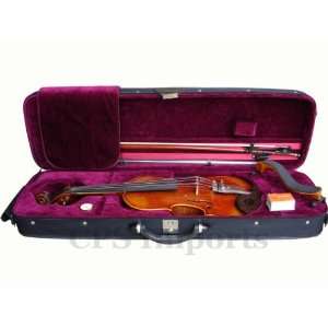  Ebony Fit Violin Set in 4/4 Full Size  Free Brazilwood Bow 